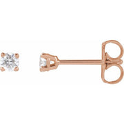 14K Rose 1/6 CTW Lab-Grown Diamond Stud Earrings