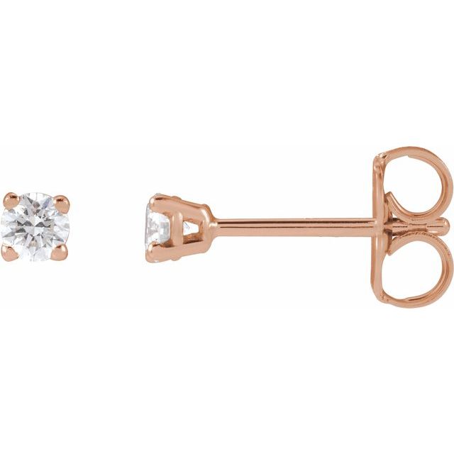 14K Rose 1/6 CTW Lab-Grown Diamond Stud Earrings