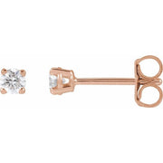 14K Rose 1/5 CTW Lab-Grown Diamond Stud Earrings