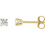 14K Yellow 1/4 CTW Lab-Grown Diamond Stud Earrings