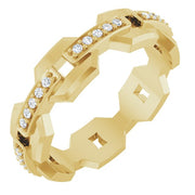 14K Yellow 1/5 CTW Lab-Grown Diamond Band