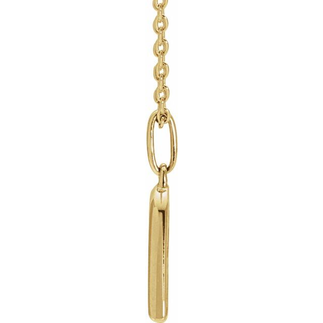 14K Yellow 1/4 CTW Natural Diamond Heart 18' Necklace