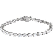 14K White 6 1/2 CTW Lab-Grown Diamond Line 7' Bracelet