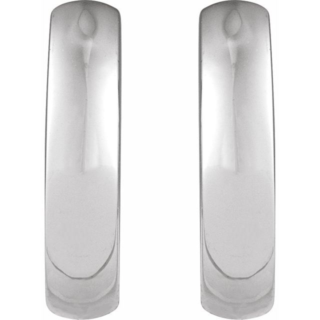 Sterling Silver Hinged 12 mm Hoop Earrings