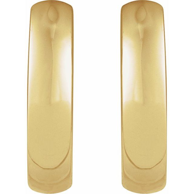 18k Yellow Hinged 12 Mm Hoop Earrings