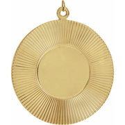 14k Yellow Sunburst Pendant