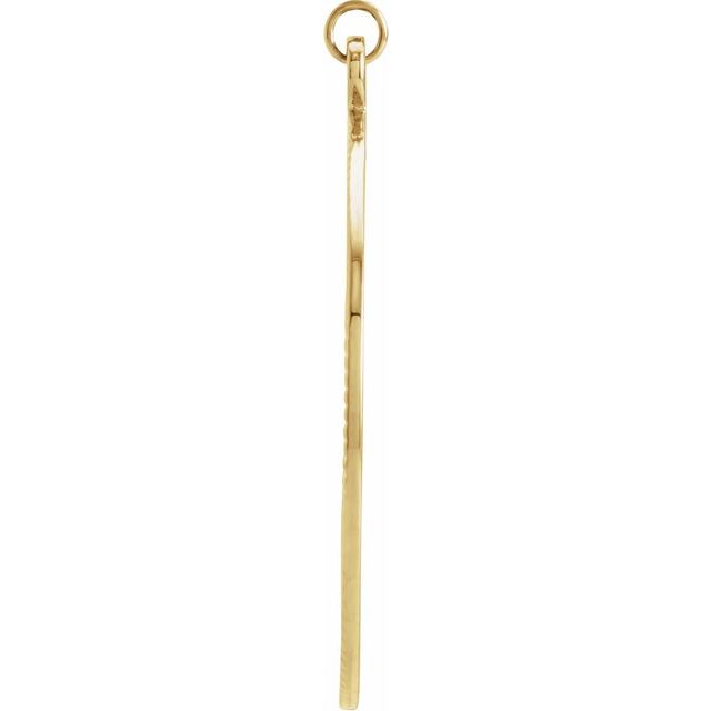 14k Yellow Sunburst Pendant