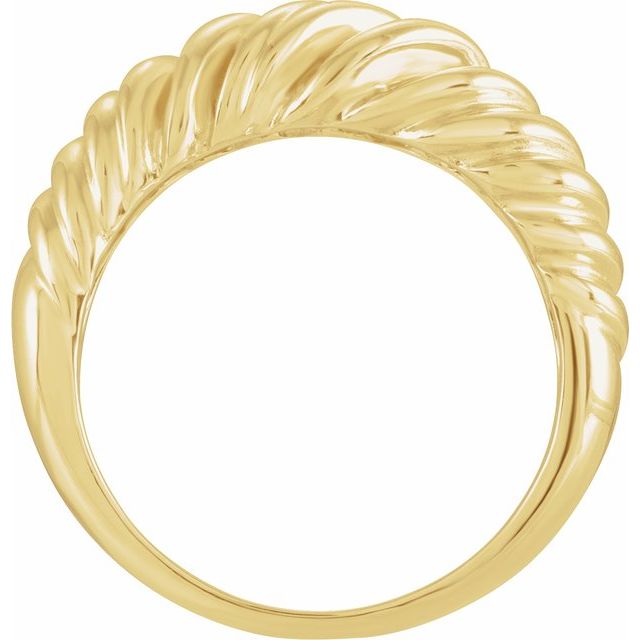 14K Yellow Wrap Dome Ring
