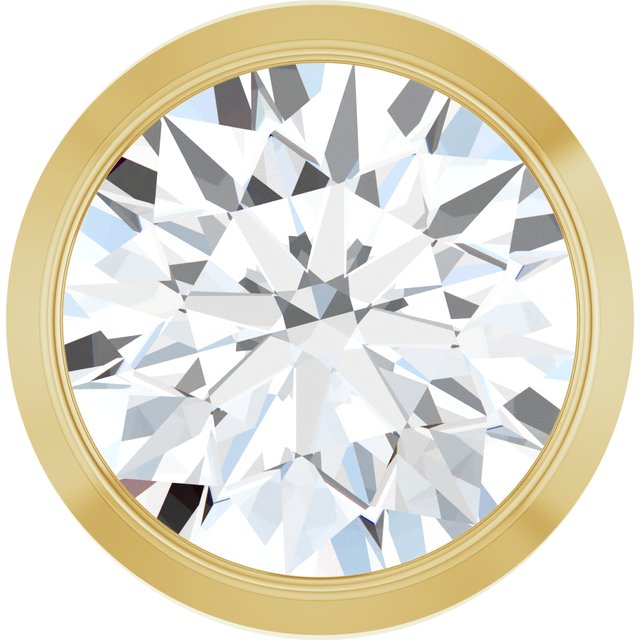 14k Yellow 1/2 Ct Natural Diamond Slide Pendant