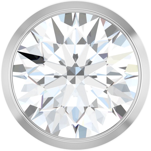 14K White 1 CT Lab-Grown Diamond Slide Pendant