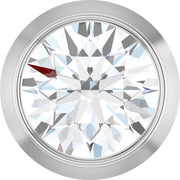 14K White 1/4 CT Lab-Grown Diamond Slide Pendant