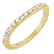 14K Yellow 1/3 CTW Natural Diamond Matching Band