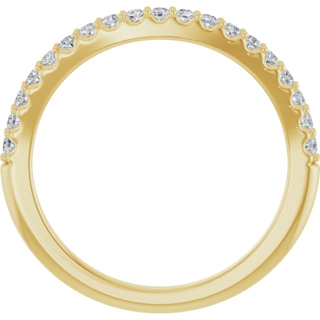 14K Yellow 1/3 CTW Natural Diamond Matching Band