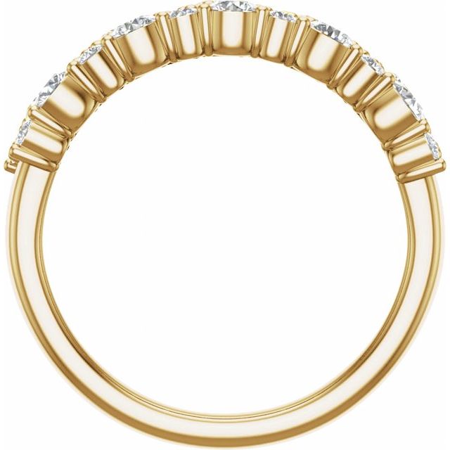 14K Yellow 1 1/6 CTW Lab-Grown Diamond Anniversary Band