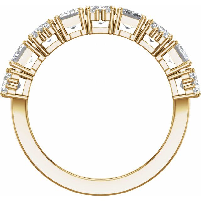 14K Yellow 3 CTW Lab-Grown Diamond Anniversary Band