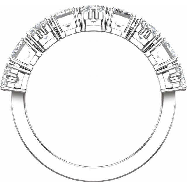 14K White 3 CTW Lab-Grown Diamond Anniversary Band