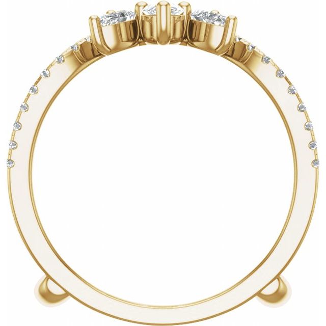 14K Yellow 1 1/8 CTW Lab-Grown Diamond Ring Guard