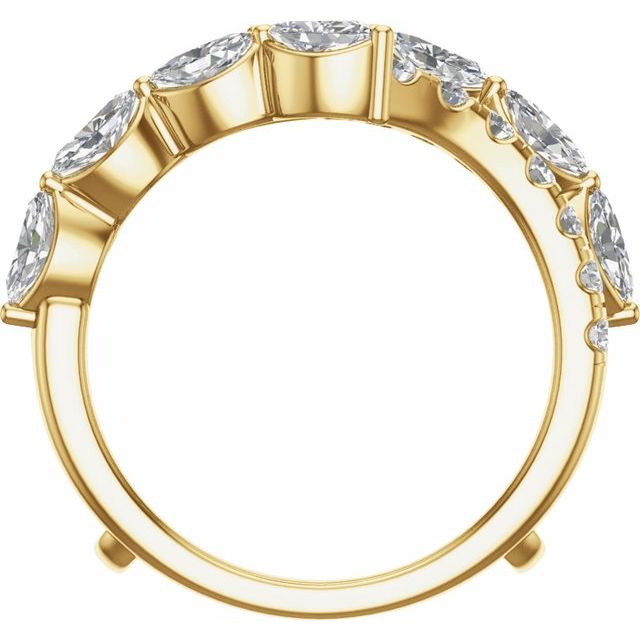 14K Yellow 1 1/2 CTW Lab-Grown Diamond Ring Guard