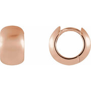 14K Rose Hinged 11.5 mm Hoop Earrings