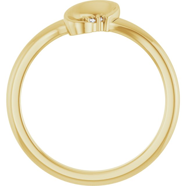 14K Yellow .01 CTW Natural Diamond Ring