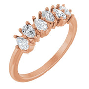 14K Rose 1/2 CTW Natural Diamond Anniversary Band