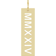 14K Yellow 2024 Year Roman Numeral Pendant