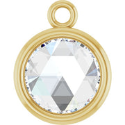 14k Yellow 1/2 Ct Rose-cut Natural Diamond Dangle