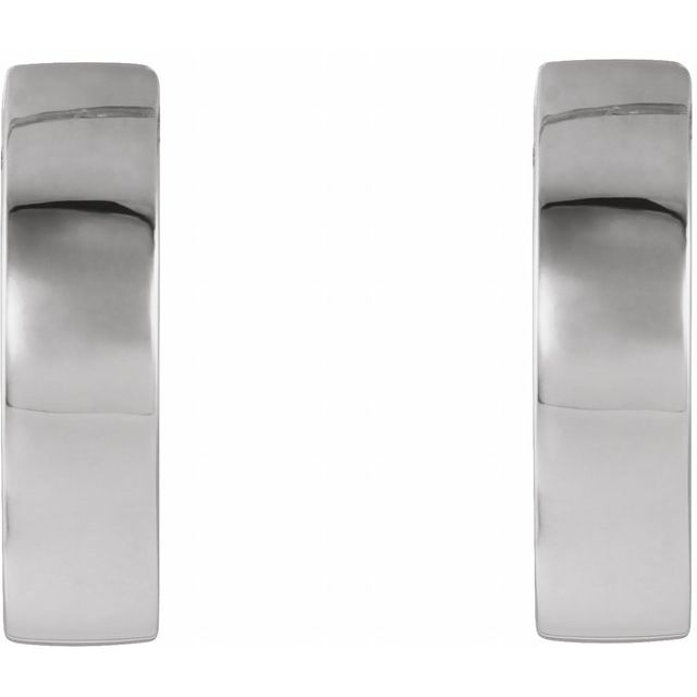 Sterling Silver Hinged 16.5 mm Hoop Earrings
