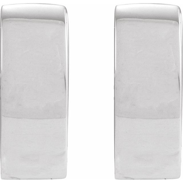 Sterling Silver Hinged 11.5 mm Hoop Earrings
