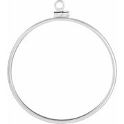 Sterling Silver Coin Frame Bezel Dangle for 38x3.29 mm Coin