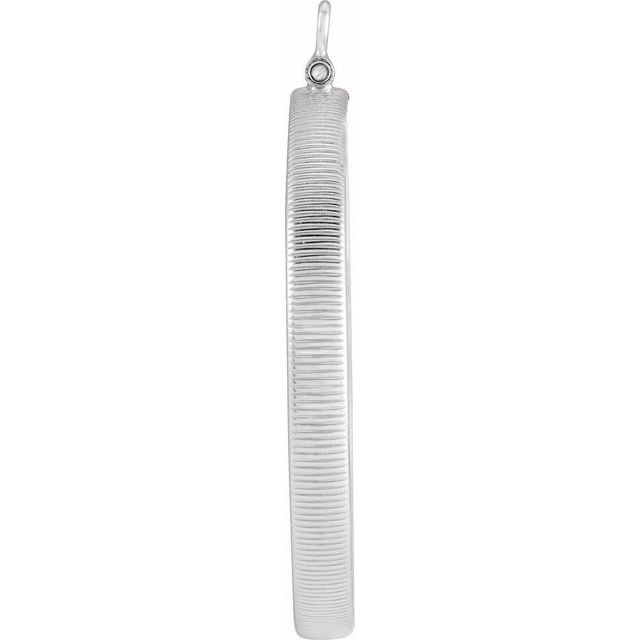 Sterling Silver Coin Frame Bezel Dangle for 38x3.29 mm Coin