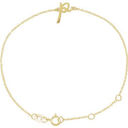 14K Yellow Initial P 6 1/2-7 1/2' Bracelet