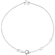14K White Initial R 6 1/2-7 1/2' Bracelet