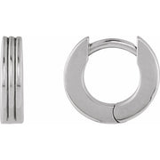 Sterling Silver Hinged 10 mm Huggie Hoop Earrings