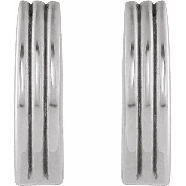 Sterling Silver Hinged 10 mm Huggie Hoop Earrings