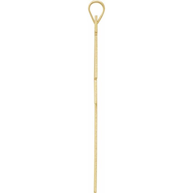 14k Yellow Cross Pendant