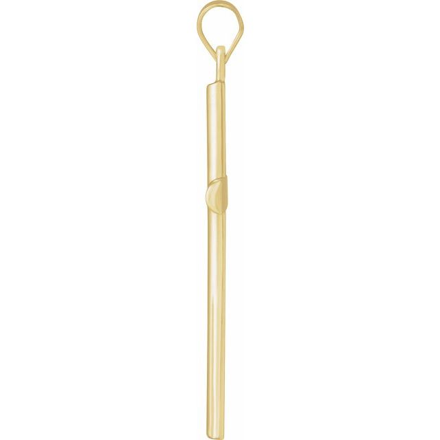 14K Yellow 31.5x20 mm Cross Pendant