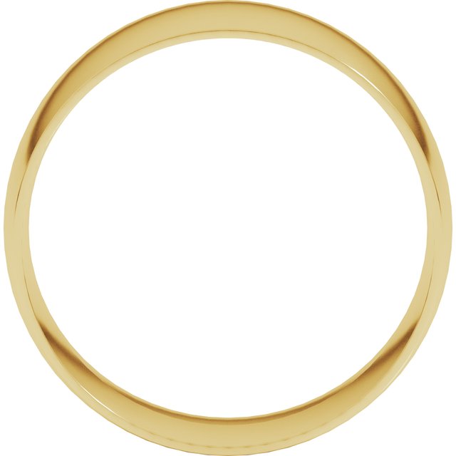 14K Yellow 9 mm Ultra-Lightweight Half Round Band Size 7.5