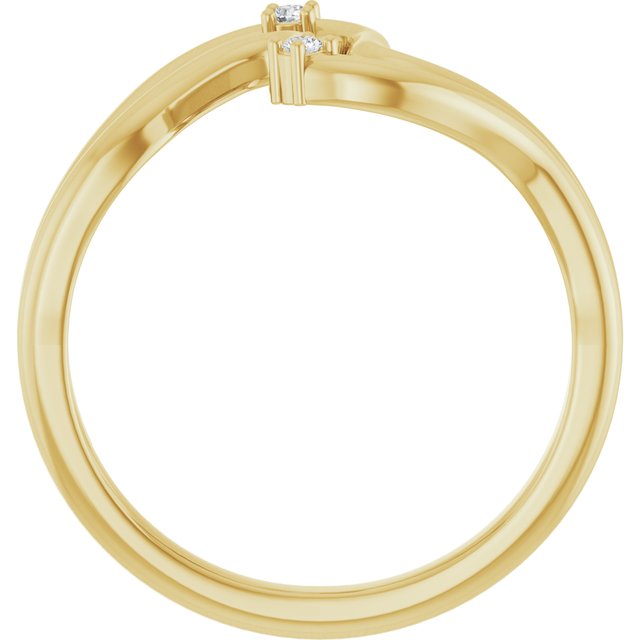 14K Yellow .03 CTW Natural Diamond Ring