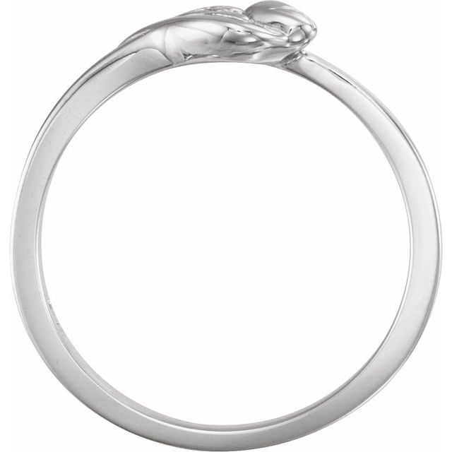 Sterling Silver The Unblossomed Rose® Ring Size 4
