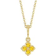 14K Yellow Lab-Grown Yellow Sapphire 16-18' Necklace