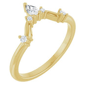 14k Yellow 1/4 Ctw Natural Diamond Anniversary  Band