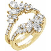 14K Yellow 2 CTW Lab-Grown Diamond Ring Guard
