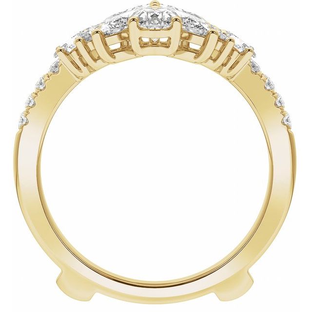 14K Yellow 2 CTW Lab-Grown Diamond Ring Guard