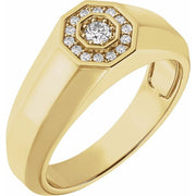 14K Yellow 1/5 CTW Lab-Grown Diamond Band