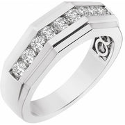14K White 1/2 CTW Lab-Grown Diamond Band