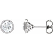 14k White 1 1/2 Ctw Lab-grown Diamond Cocktail-style Earrings