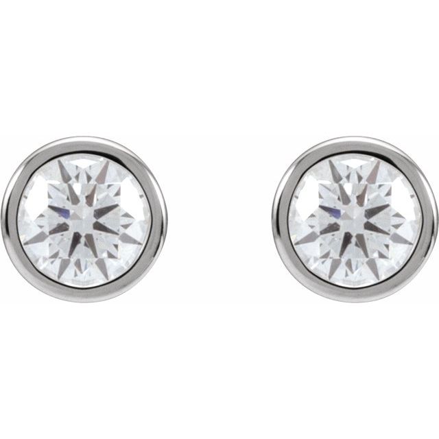14K White 3/4 CTW Lab-Grown Diamond Cocktail-Style Earrings