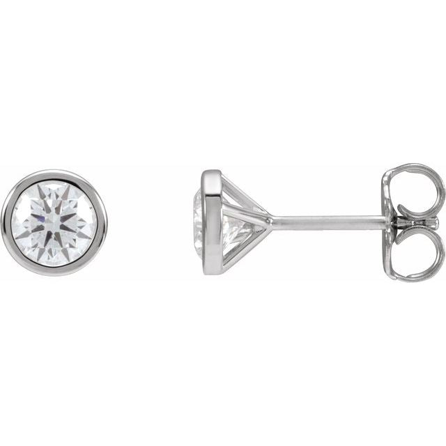 14K White 3/4 CTW Lab-Grown Diamond Cocktail-Style Earrings