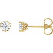 14K Yellow 1/3 CTW Lab-Grown Diamond Vintage-Inspired Earrings
